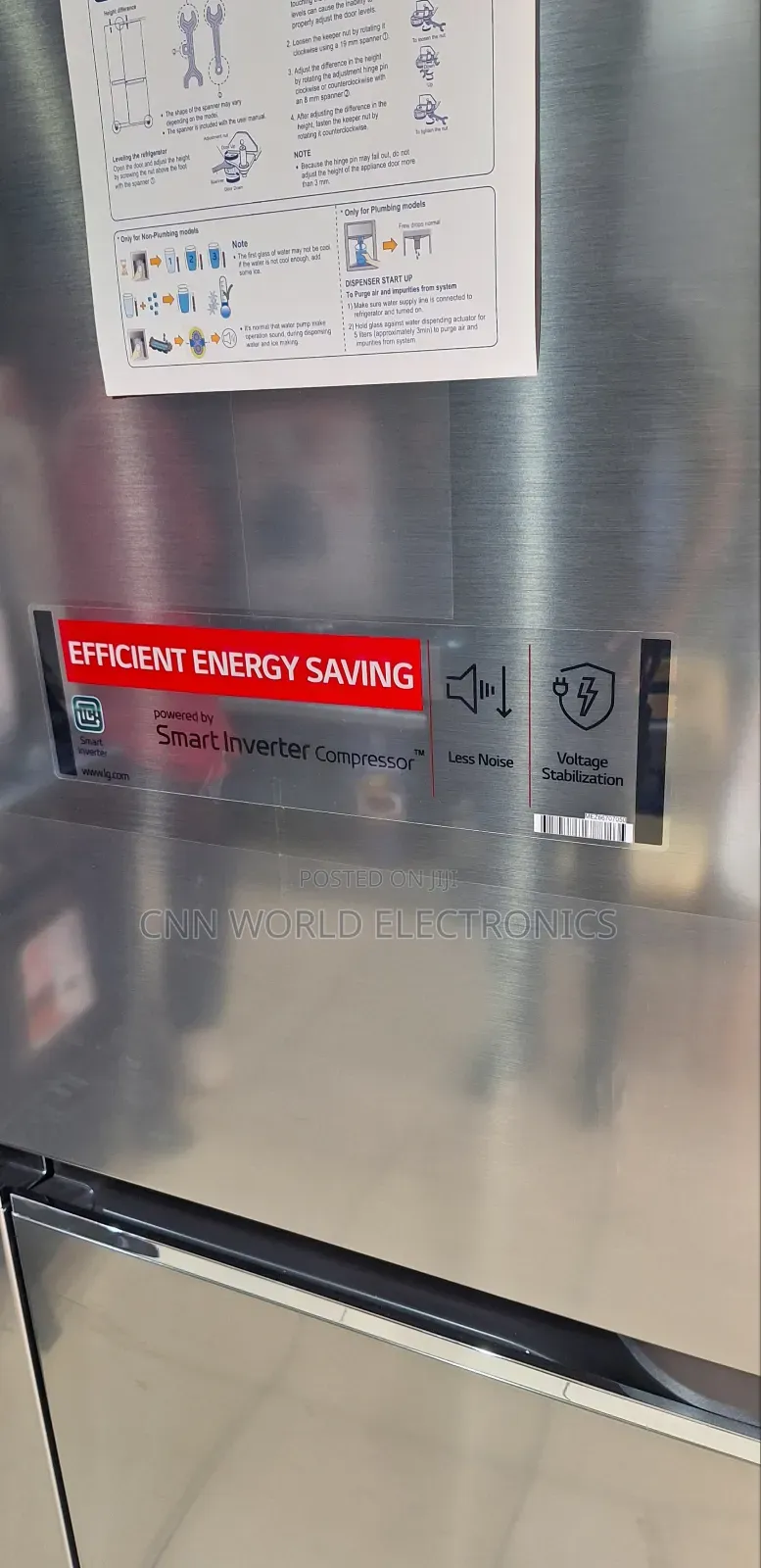 Lg 674l Smart Inverter Side By Side Fridge Dispenser Ice