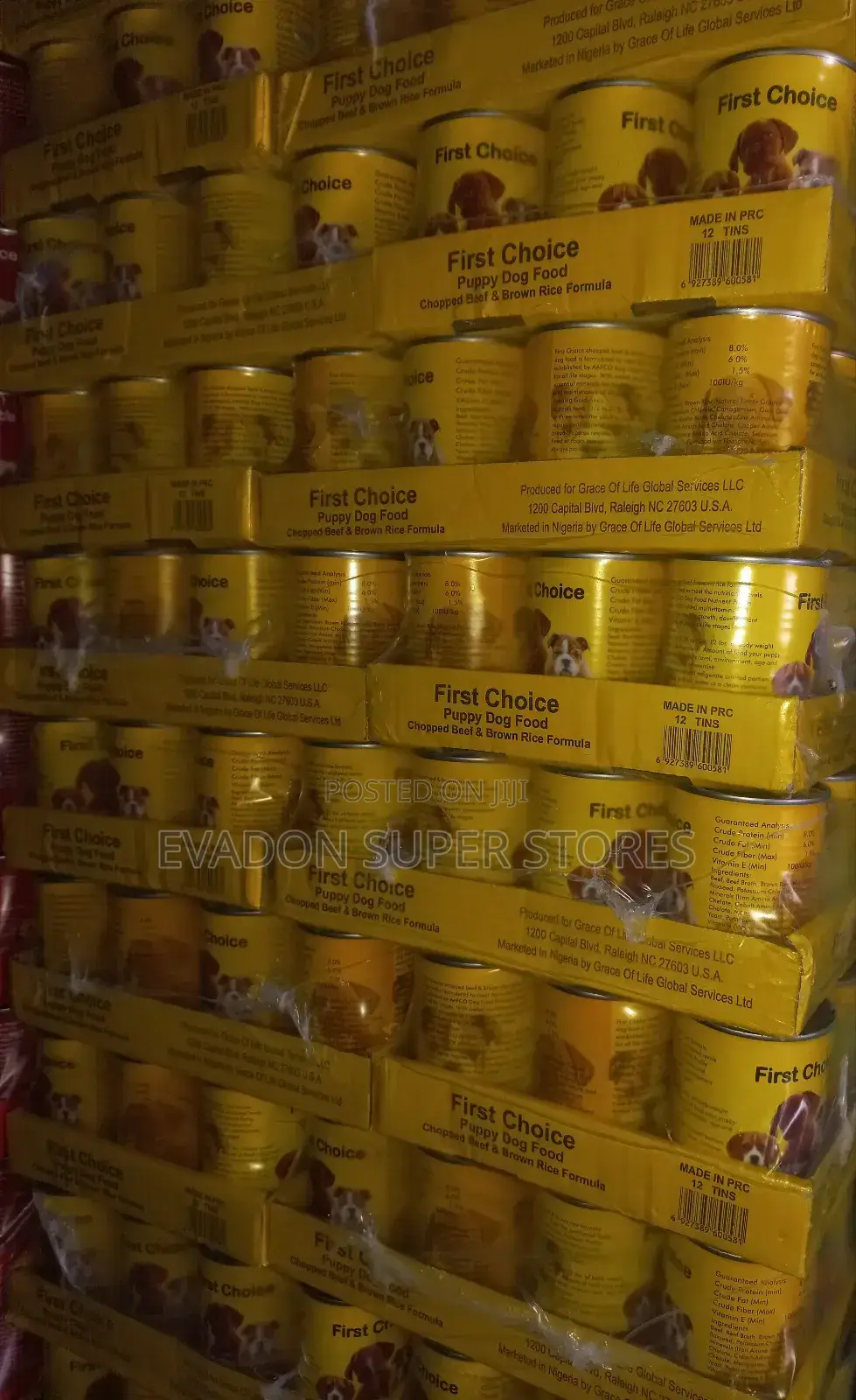 First Choice Dog Food Adult and Puppy by 24 Cans