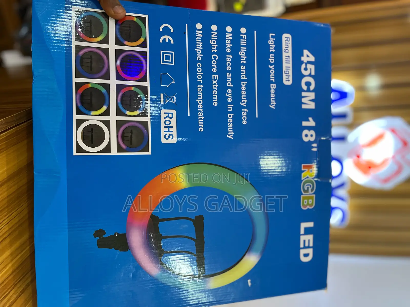 22inch Rgb Ringlight With Tripod Stand