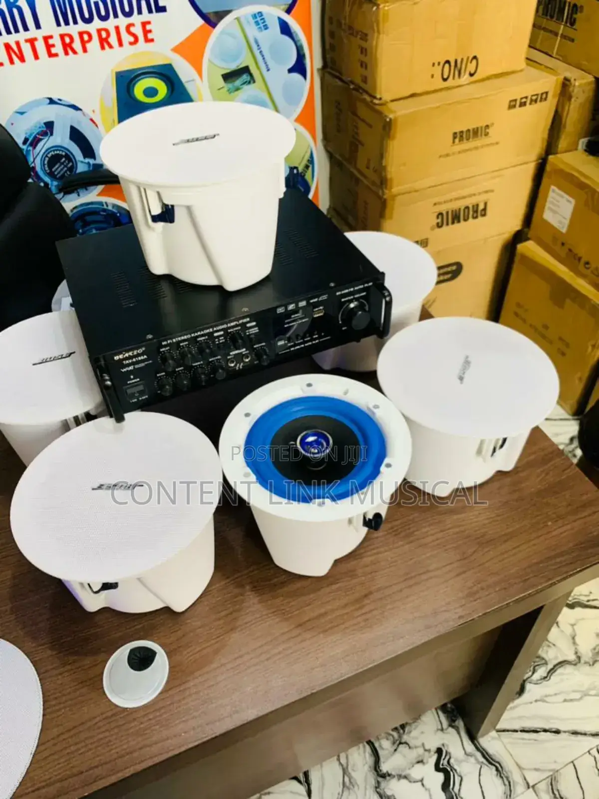 1000watts Bluetooth Amplifier/6in1bose Ceiling/Pop Speakers