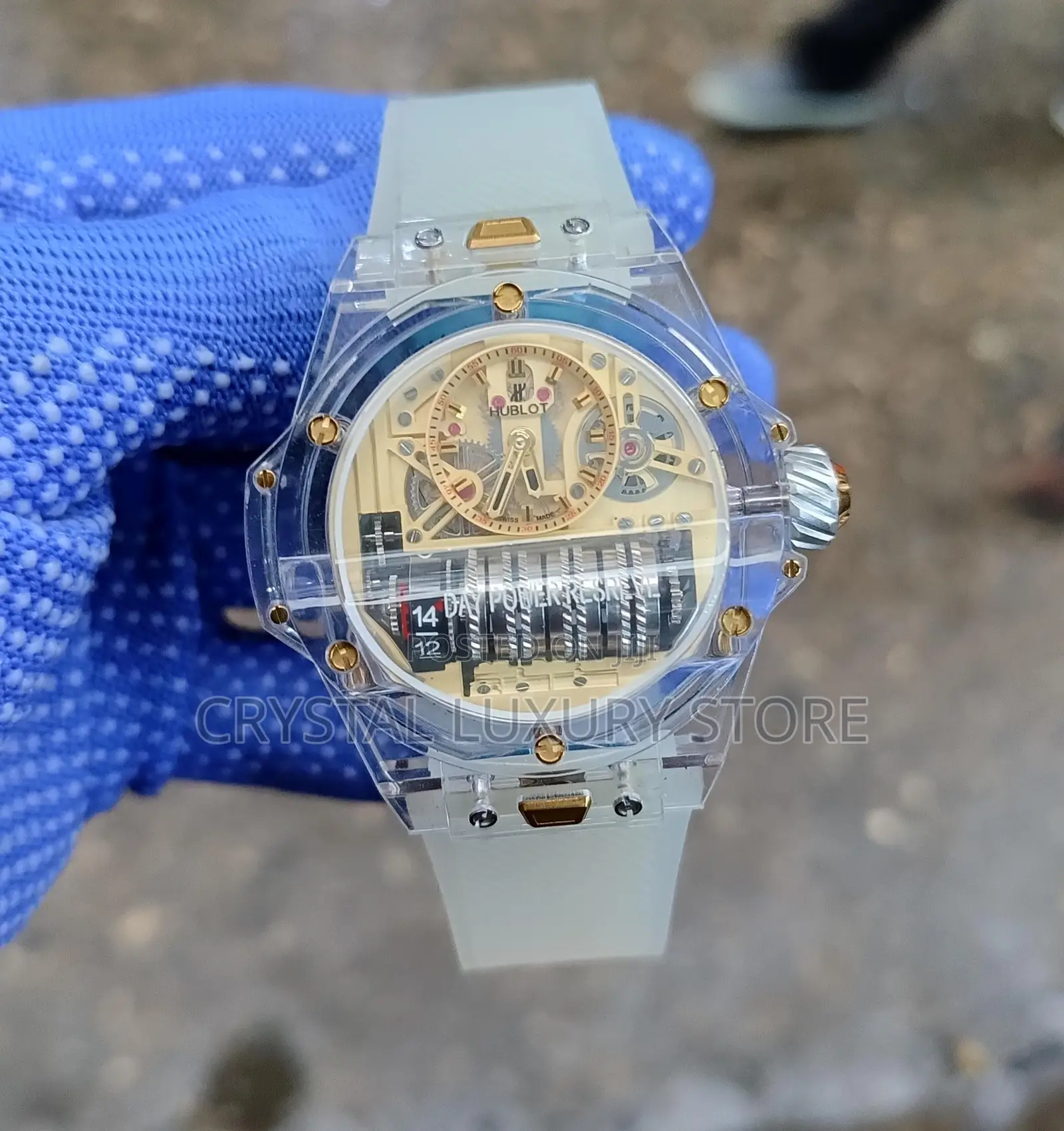 Hublot Geneva Transparent Case Wristwatch