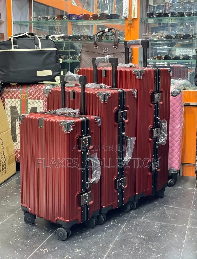 Set of 3 Aluminum Hardshell Luggage Box