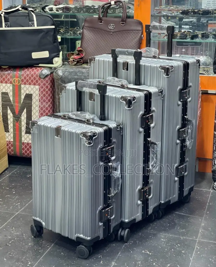 Set of 3 Aluminum Hardshell Luggage Box