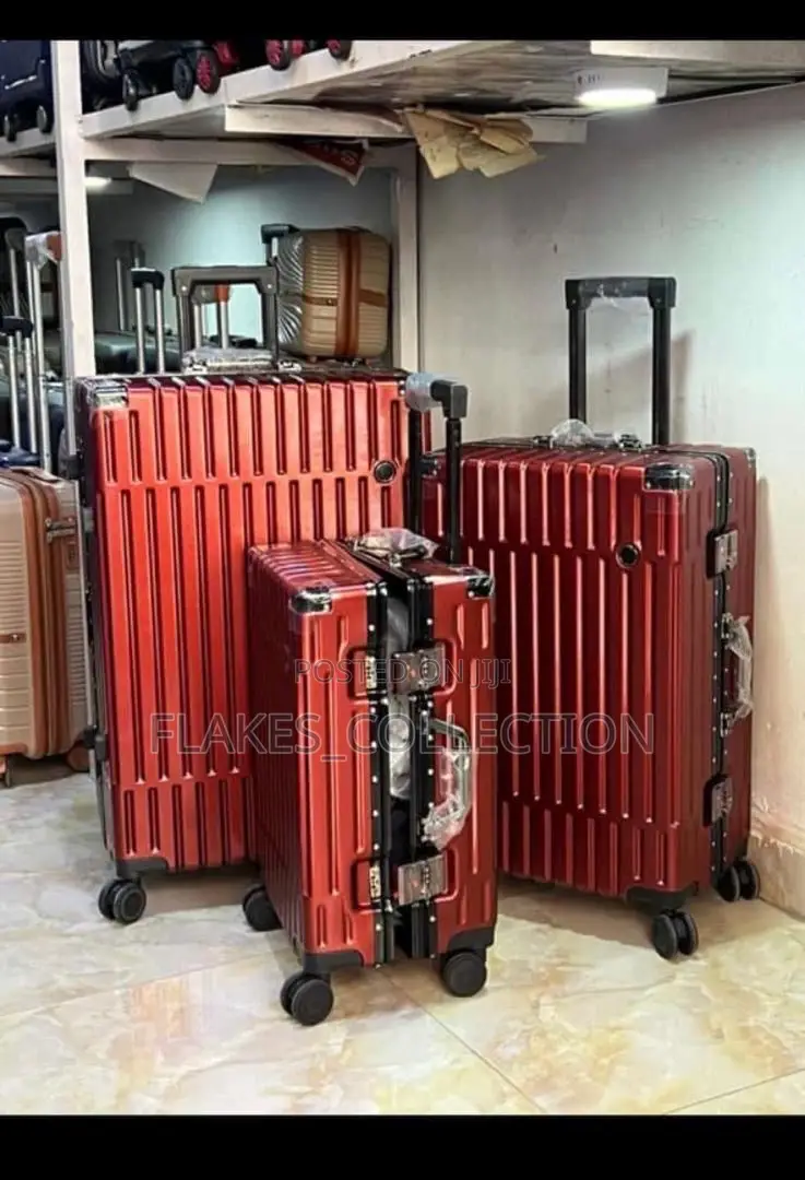 Set of 3 Aluminum Hardshell Luggage Box