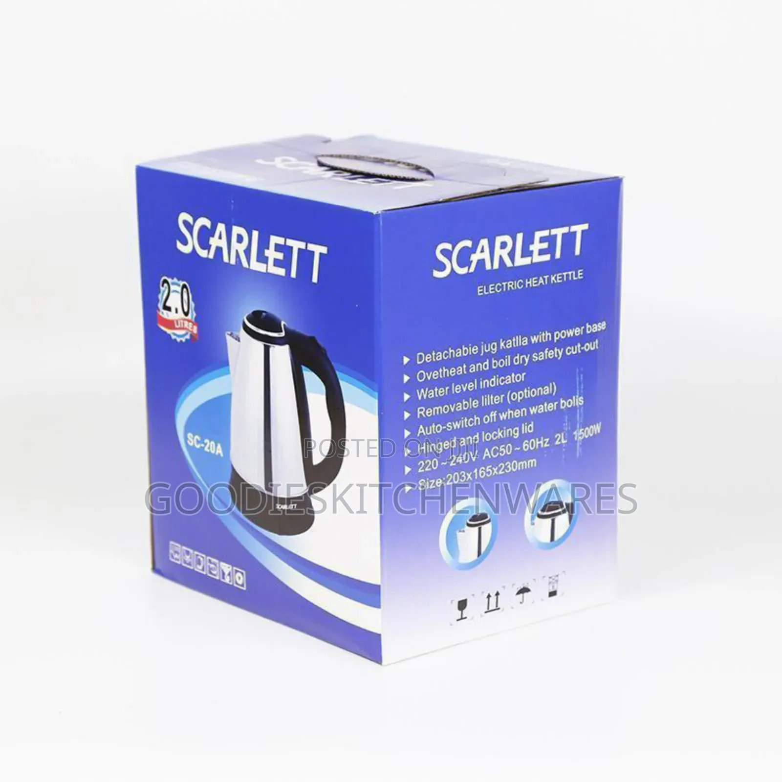 Scarlett Electric Kettle 2 Liter