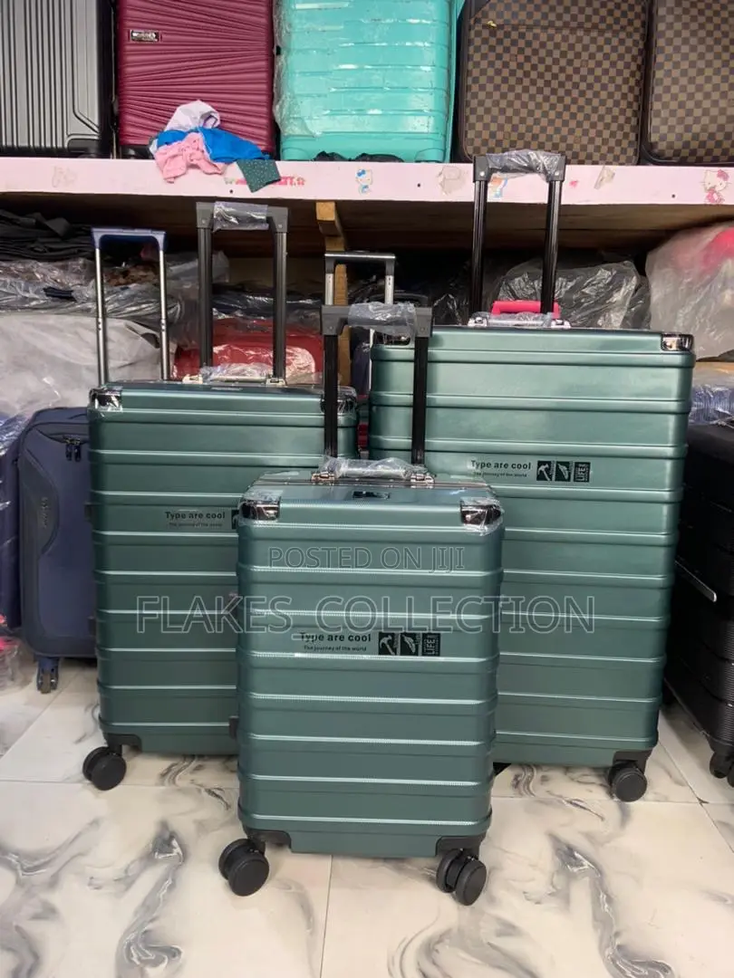 Set of 3 Aluminum Hardshell Luggage Box
