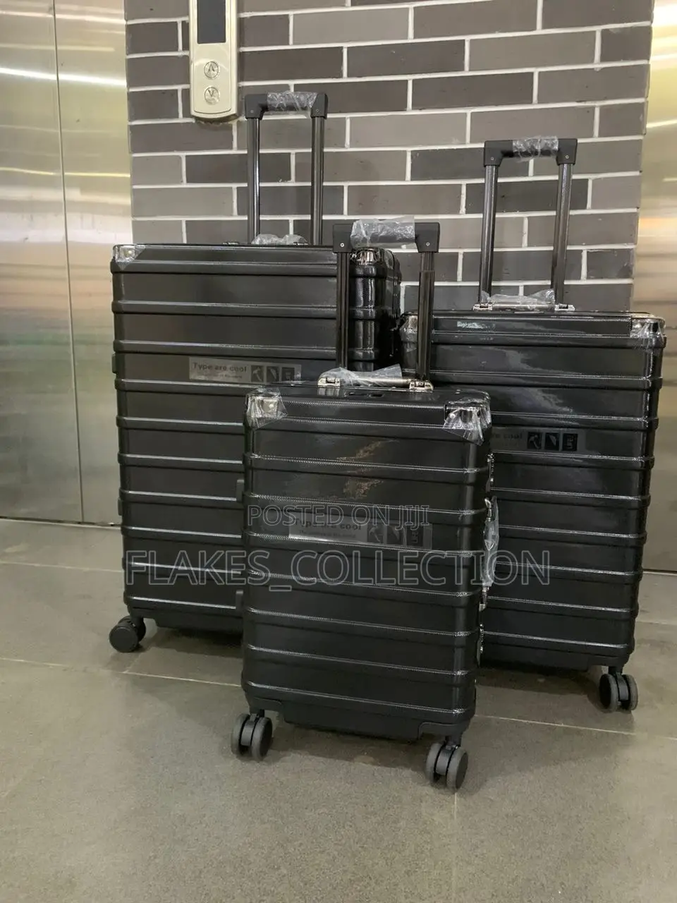 Set of 3 Aluminum Hardshell Luggage Box