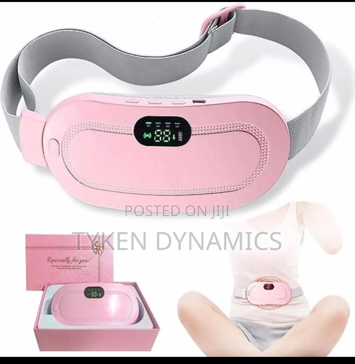 Rechargeable USB Period Cramps Pain Relief Belt Massager