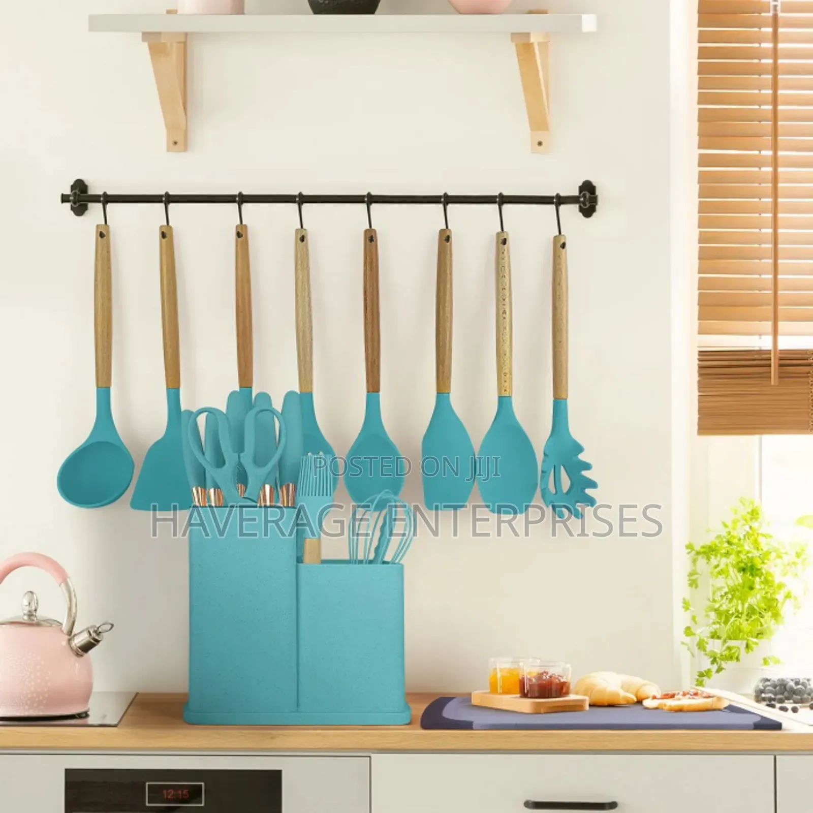 19pcs Set of Silica Gel Kitchen Utensils