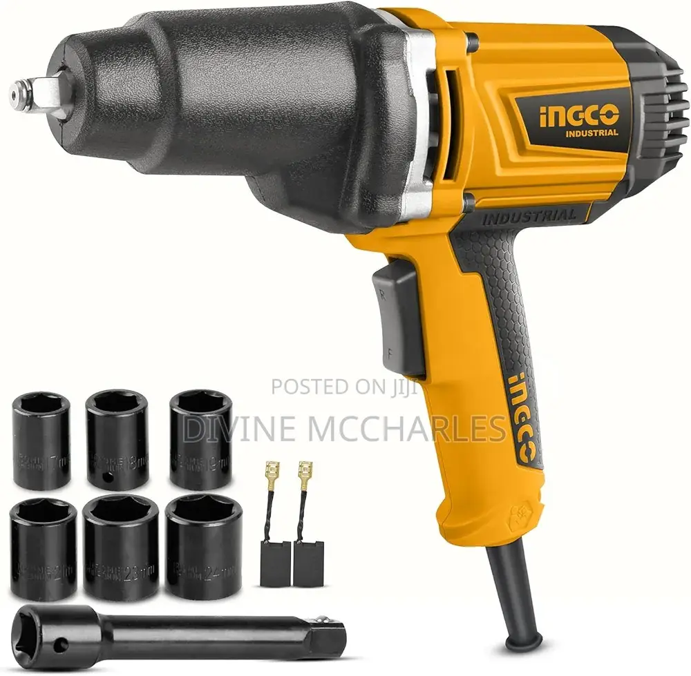 Ingco 1/2 Inch Electric Impact Wrench, 2300RPM, 1050W