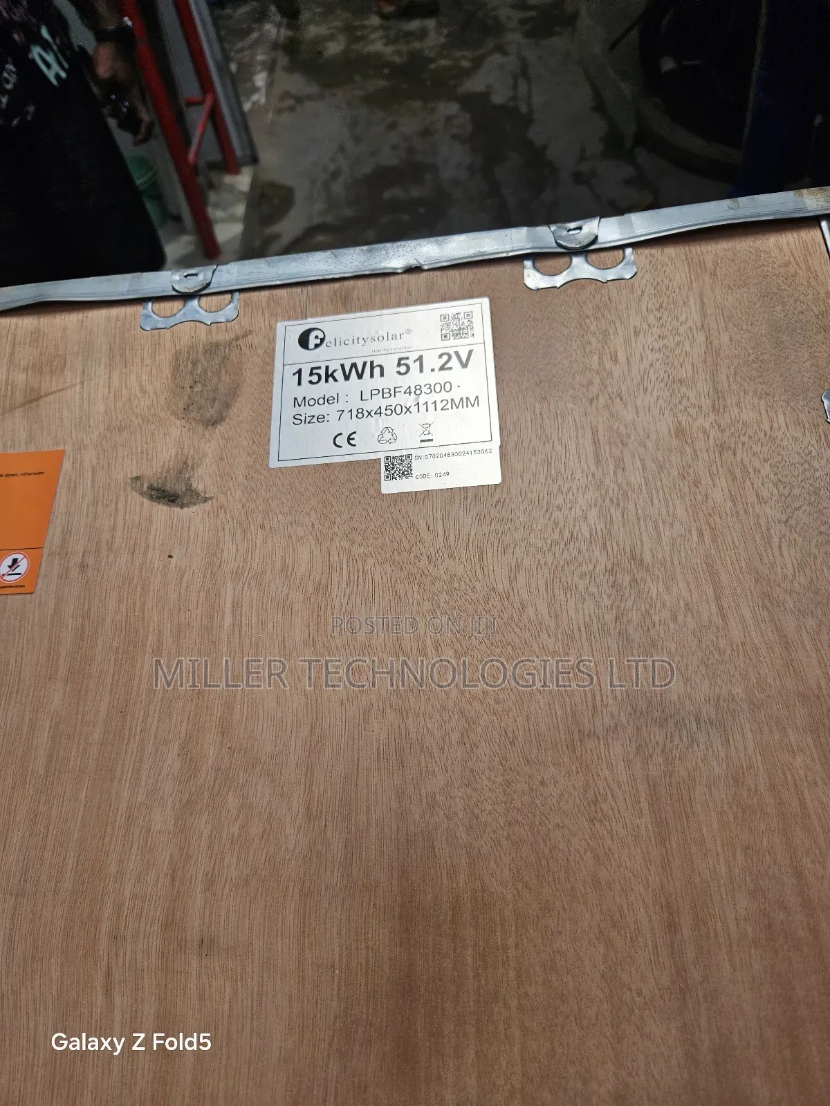 Felicity 15kwh Lithium Battery 15kwh Supplied to Ibadan