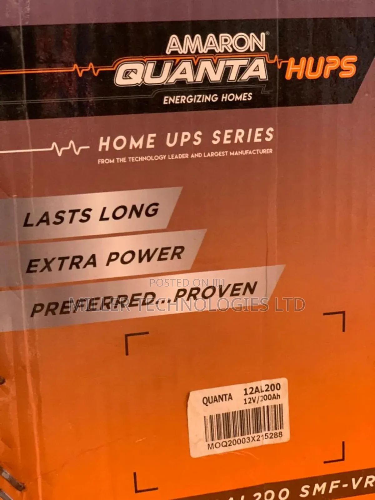 Quanta Gel Battery 200ah 12v SUPPLIED TO BENIN