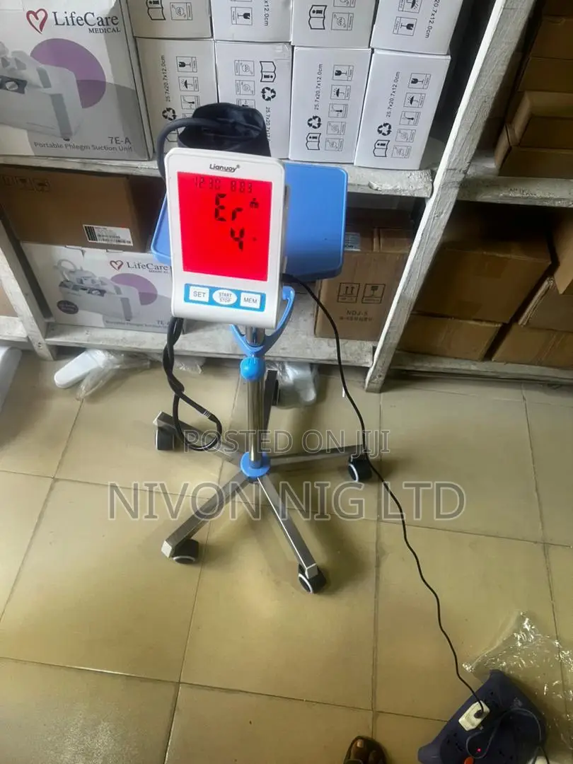 Digital Blood Pressure Monitor on Trolley