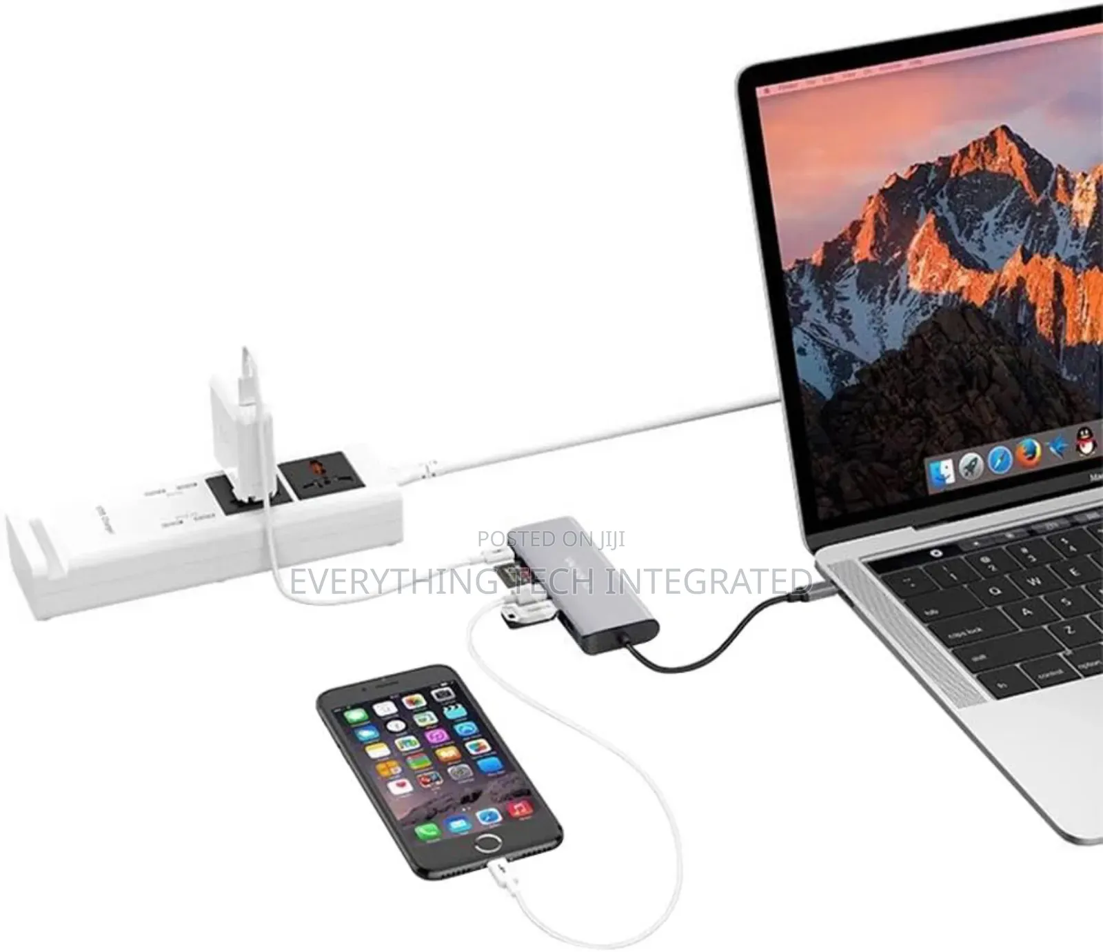 WIWU Type-C Adapter, 6 in 1 Macbook Hub for All PC