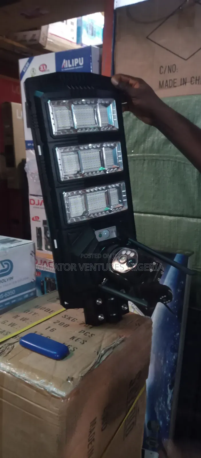Solar Street Light With 4G Camera,Big Lithium Battery,300wat