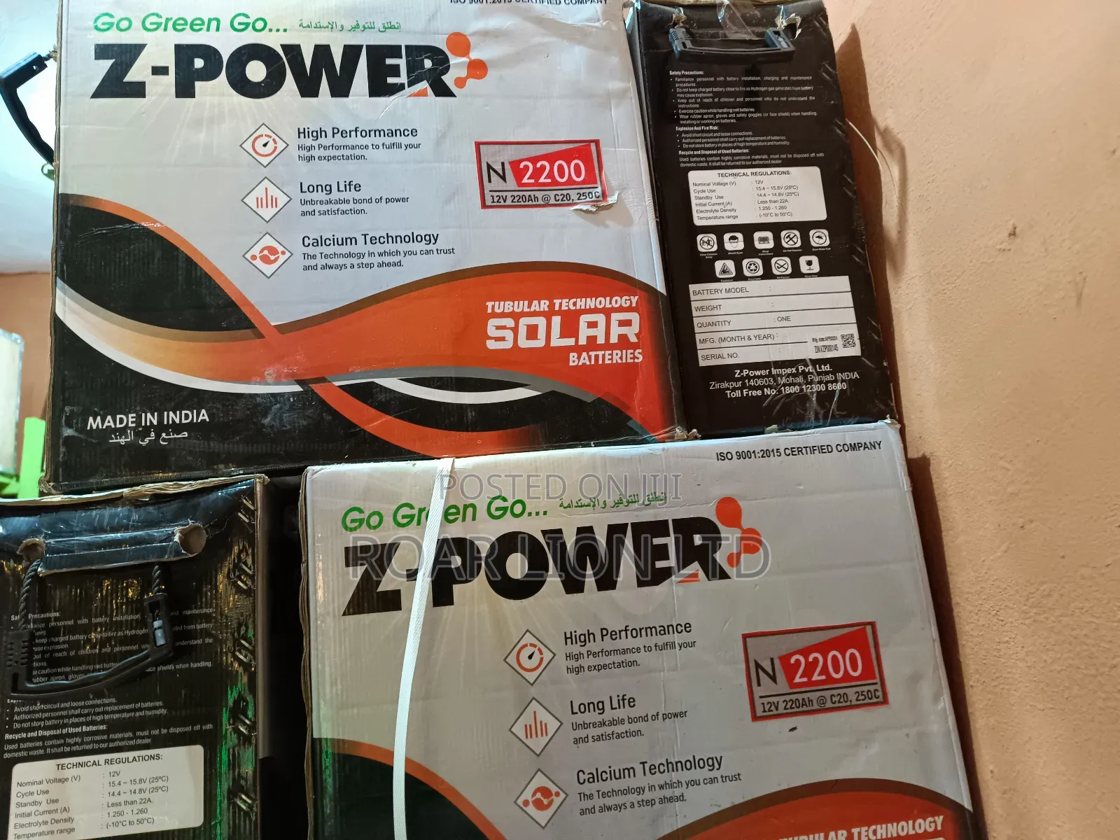 Z-Power 220ah Tubular Battery