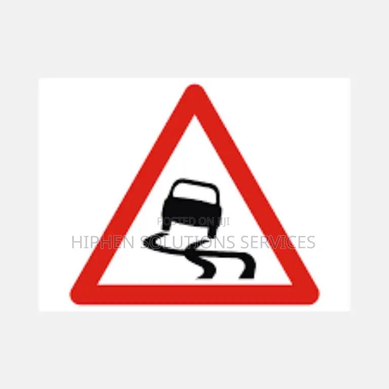 Caution Slippery Warning Safety Sign