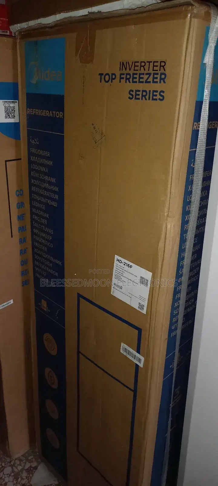 Midea Inverter Standing Fridge Cooper Condenser 3 Years W