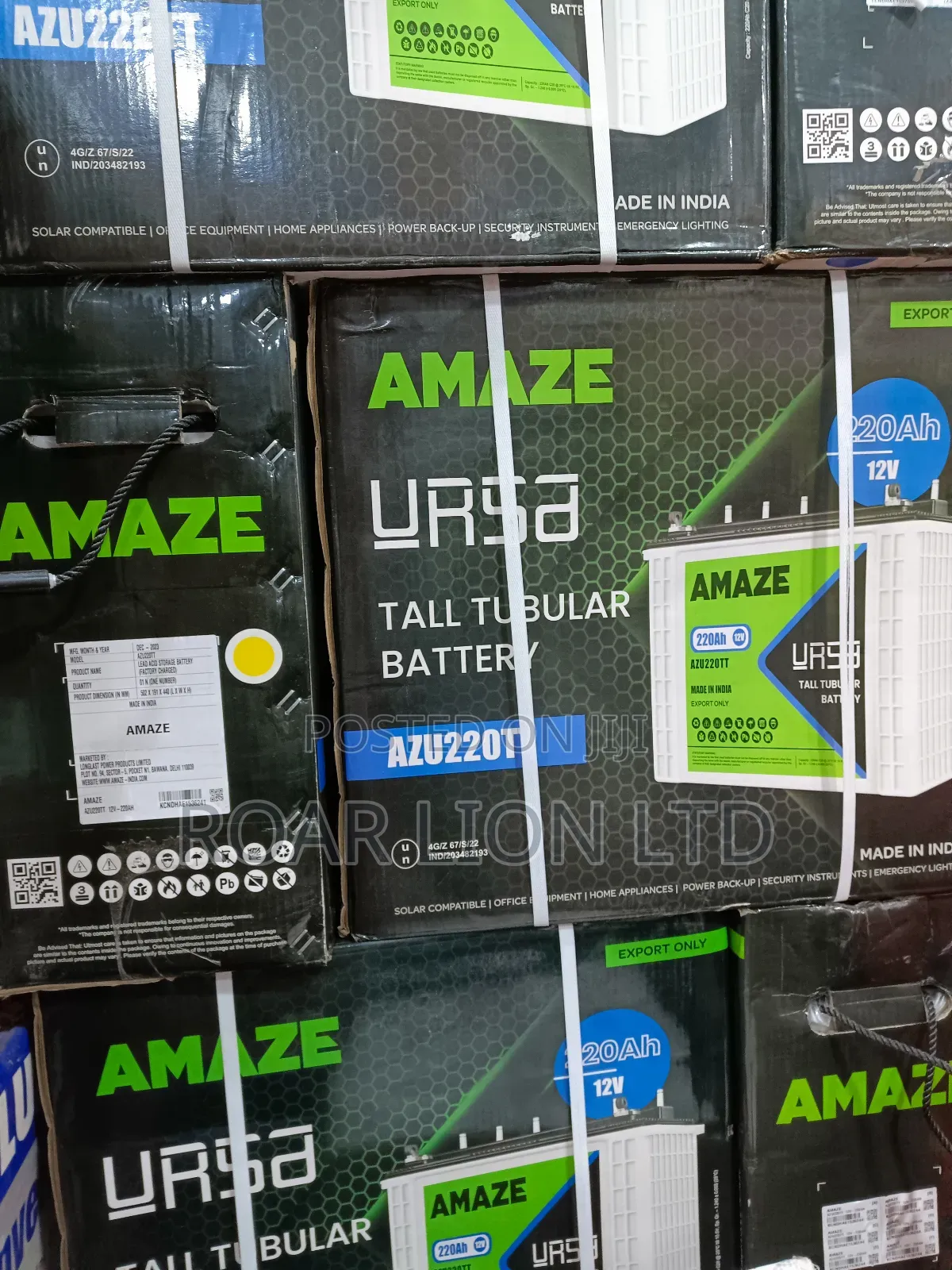 Amaze 220ah Tubular Battery