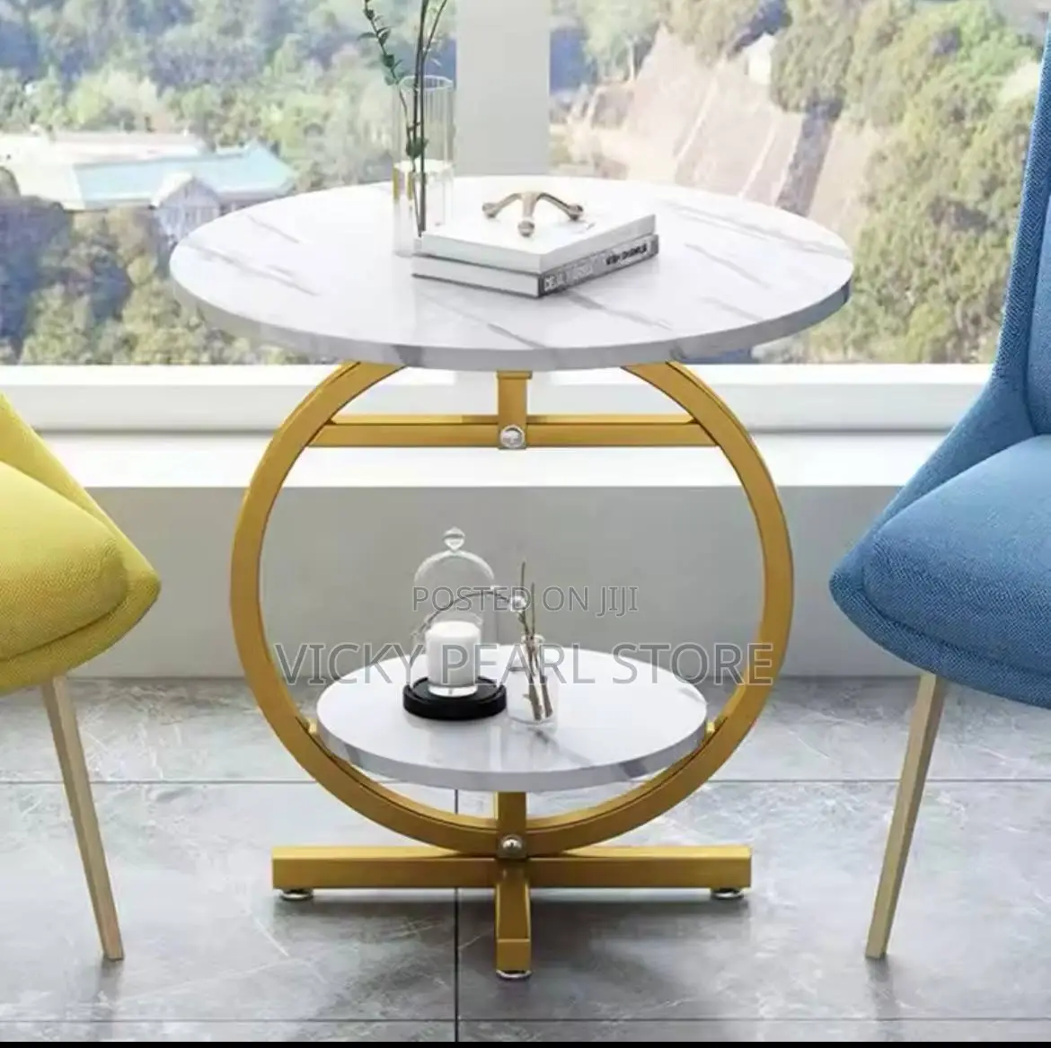 2 Layers Nordic Round Coffe Table