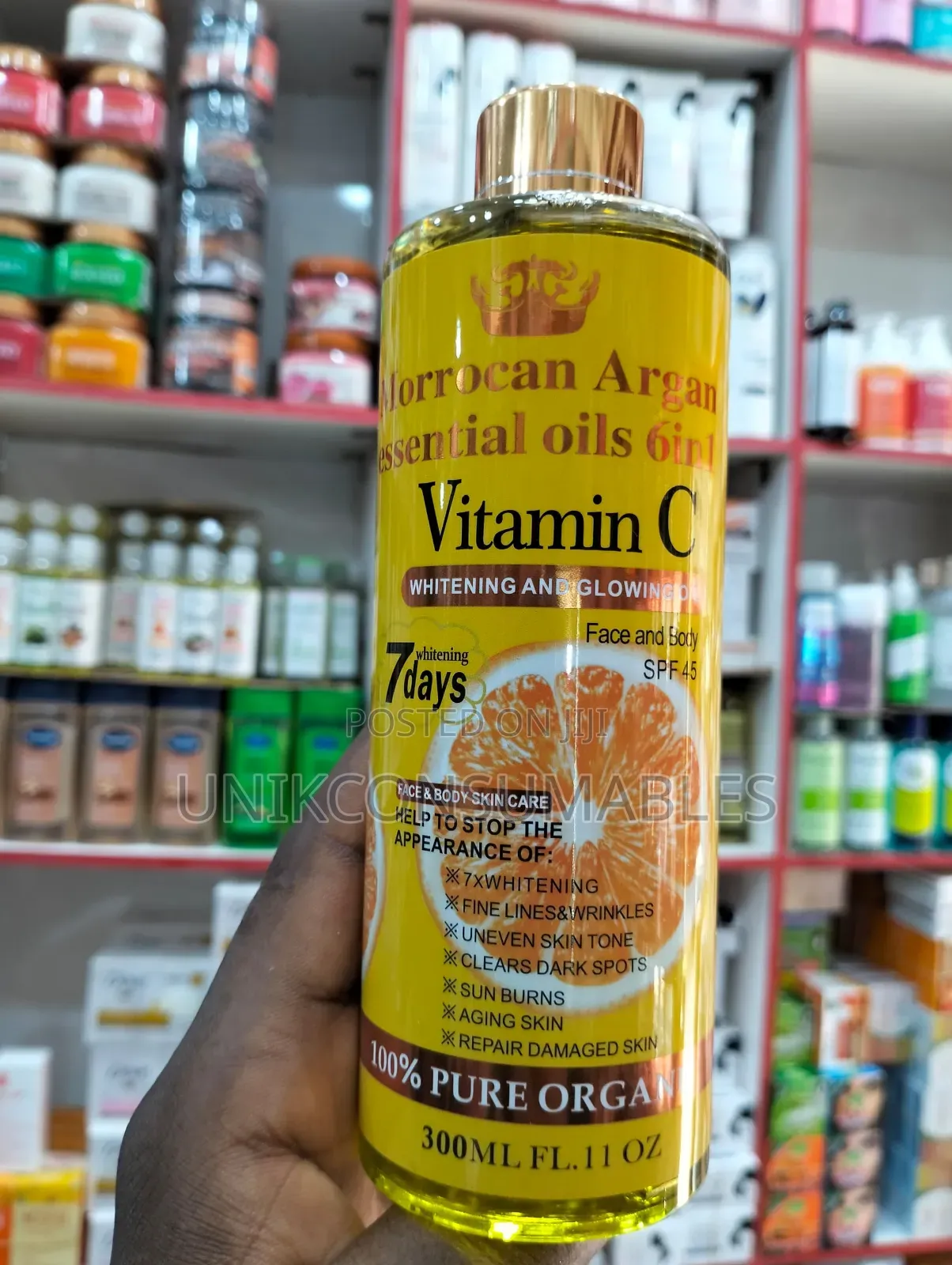 Morrocan Argan Essential Oils 6 In 1 Vitamin C Body Face