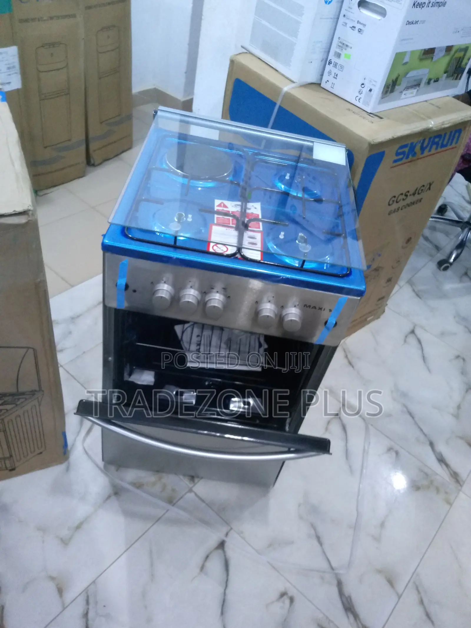 New in Gas Cooker + Oven Grill Maxi 5050