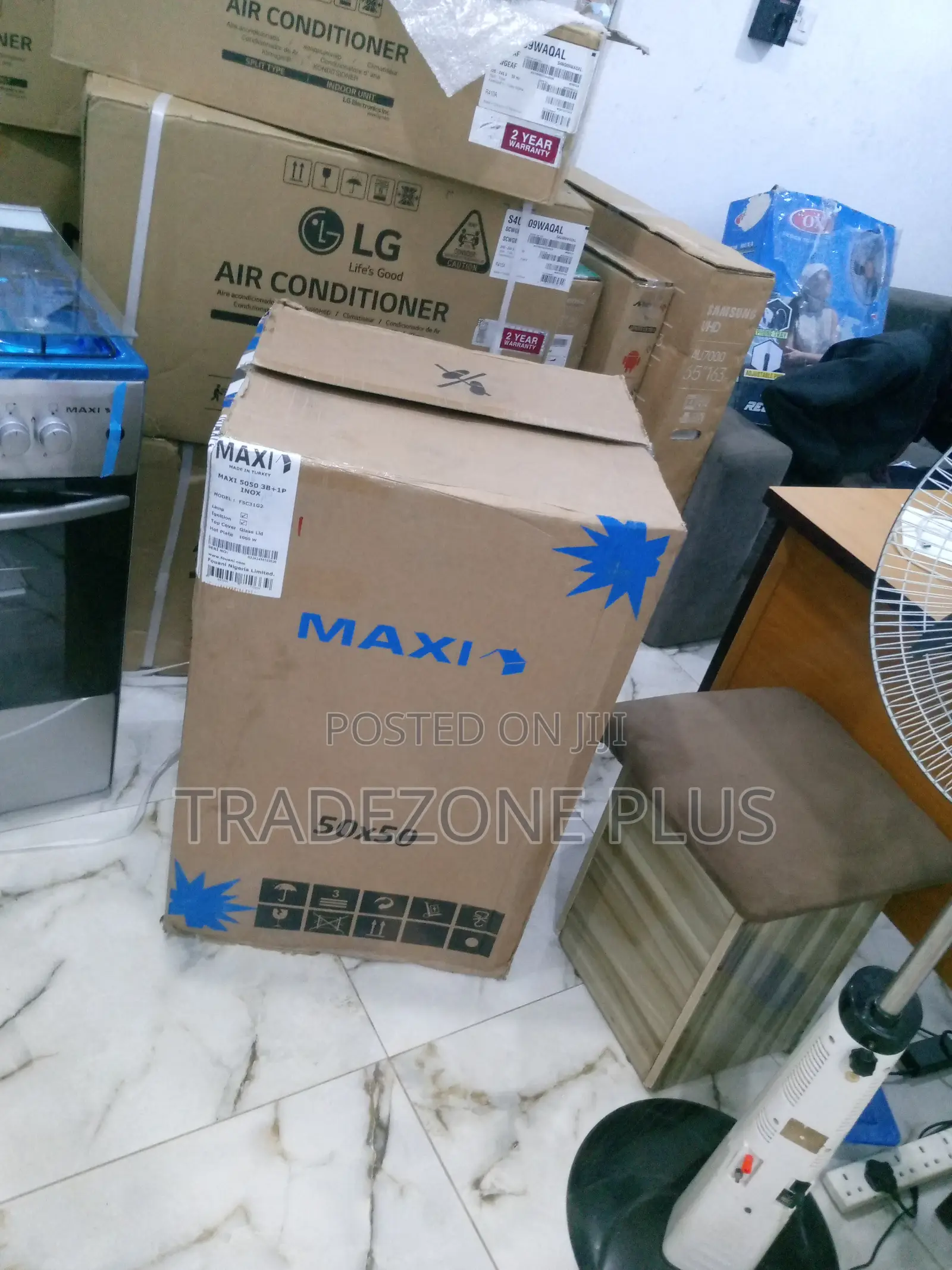 New in Gas Cooker + Oven Grill Maxi 5050