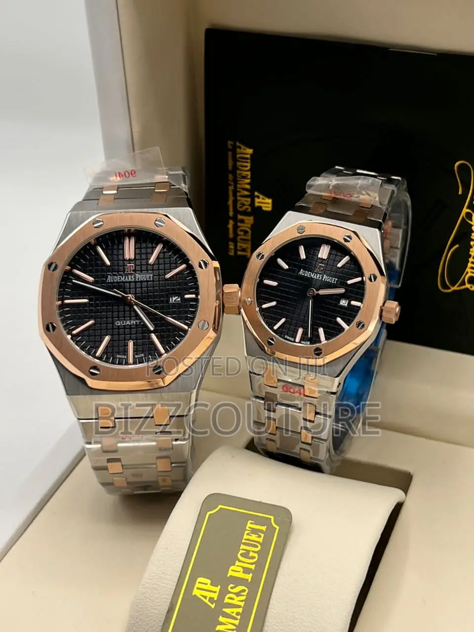 Original Audemars Piquet Gold Mix Silver Chain Watch