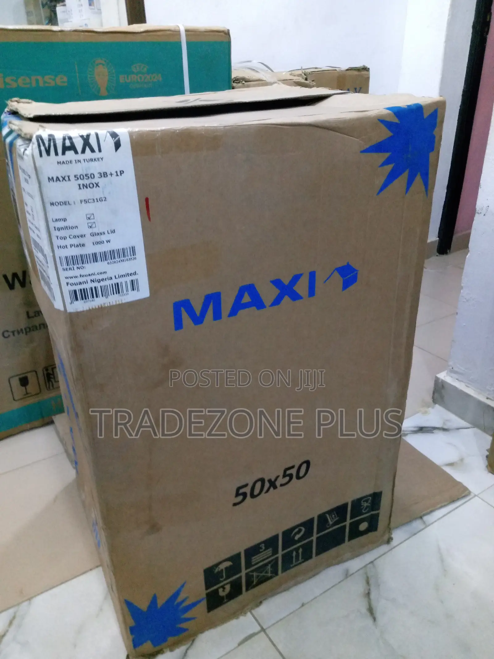 New in Oven Gas Cooker With Hot Plate Maxi F5C31G2