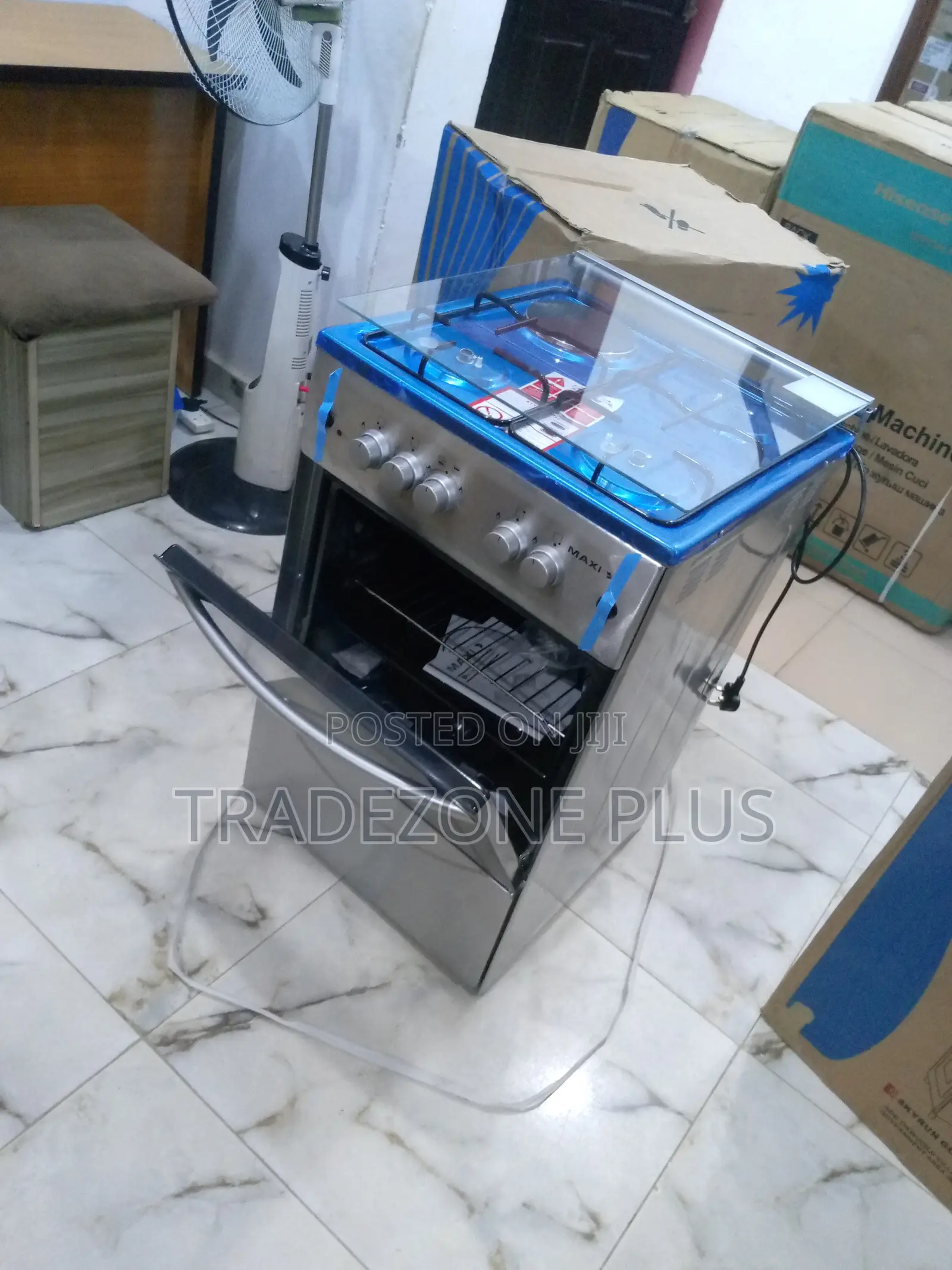 Durable Maxi 50X50 [3+1] Burner Gas Cooker INOX F5C31G2