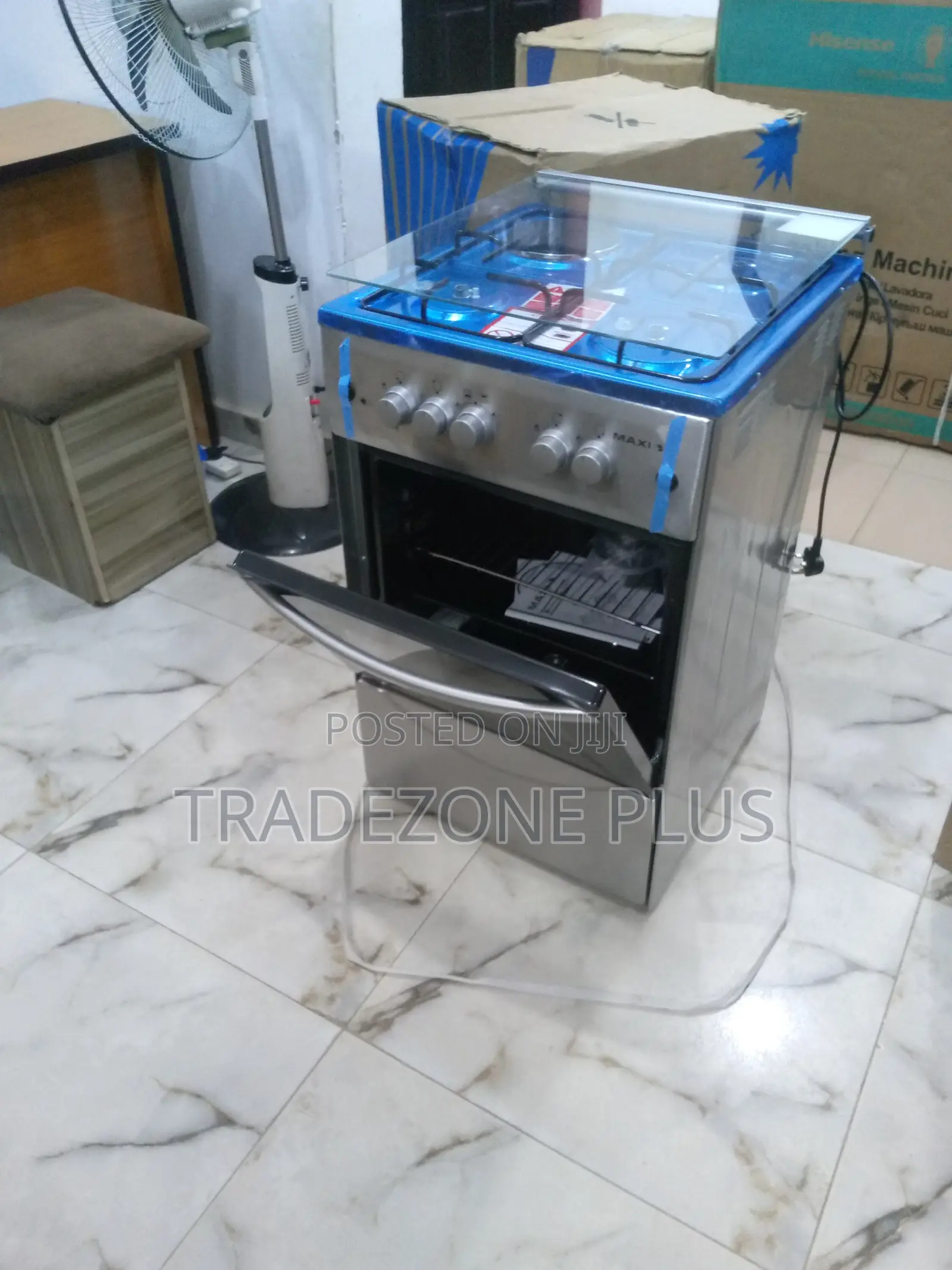 Quality Maxi 50X50 3B+1P INOX Gas Cooker