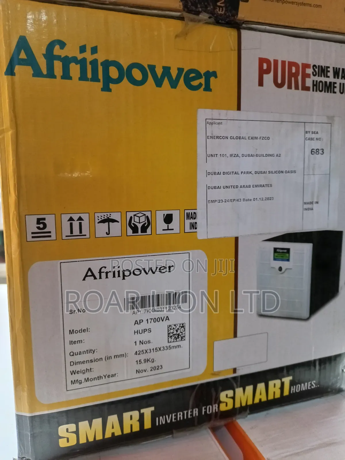 Afriipower 1.7kva Solar Inverter