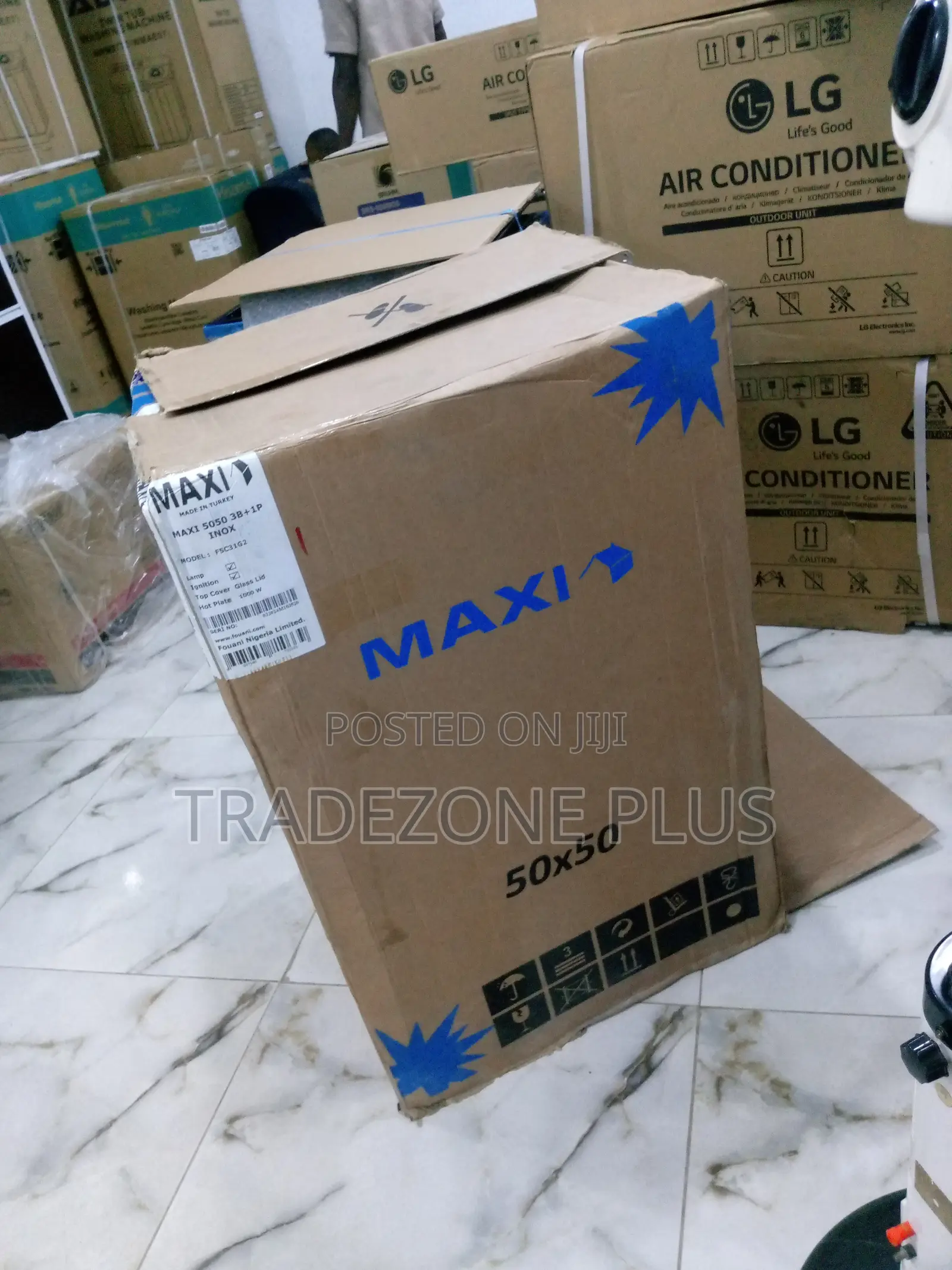 Quality Maxi 50X50 [3+1] Burner Gas Cooker INOX