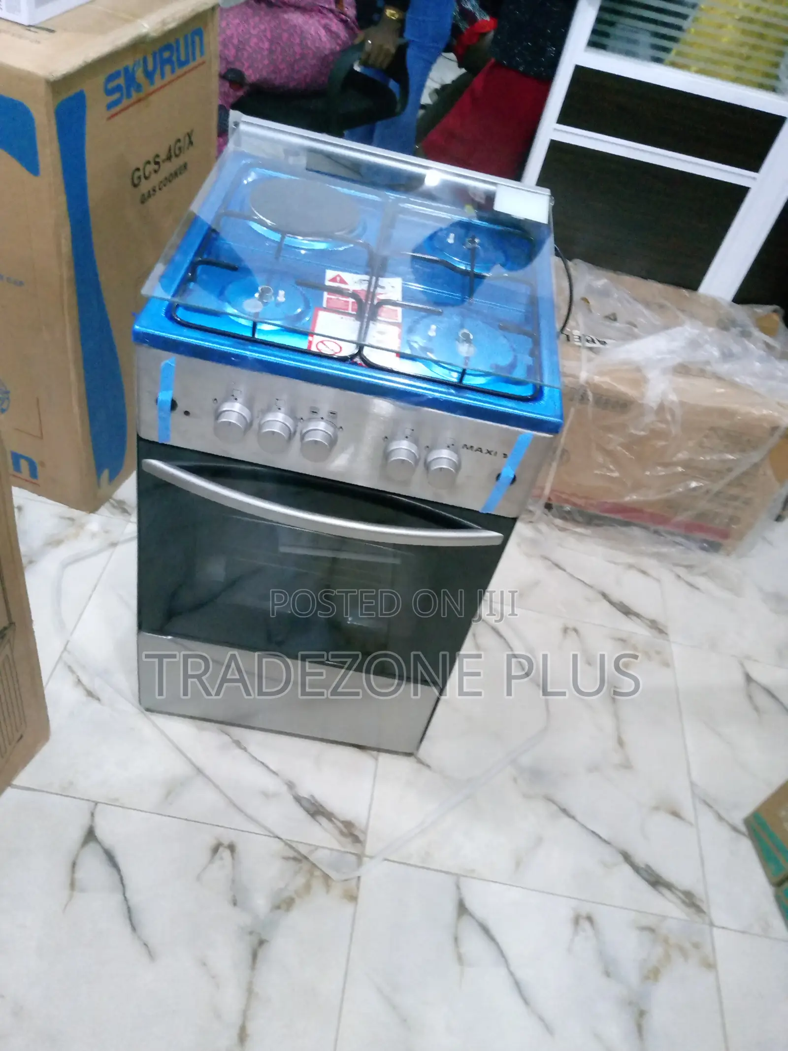 Quality Maxi 50X50[3+1] Burner Gas Cooker INOX F5C31G2