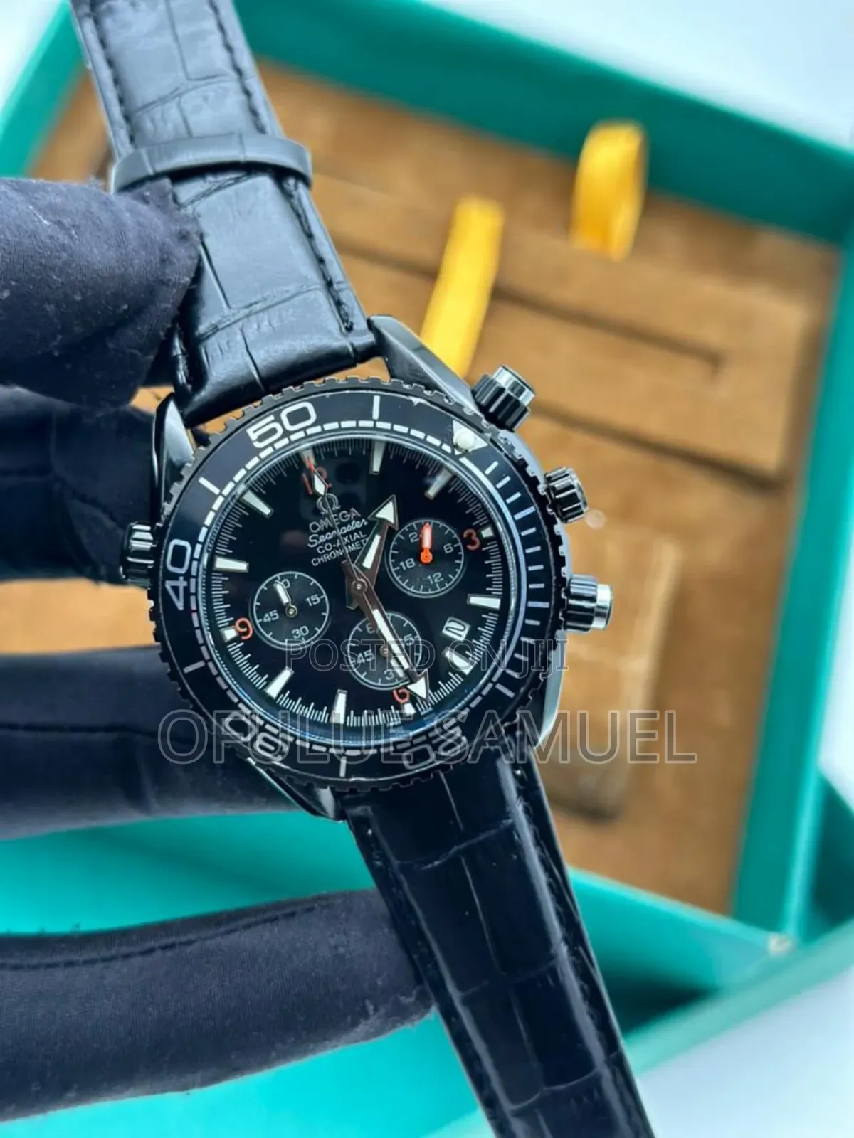 Omega Leather Wristwatch