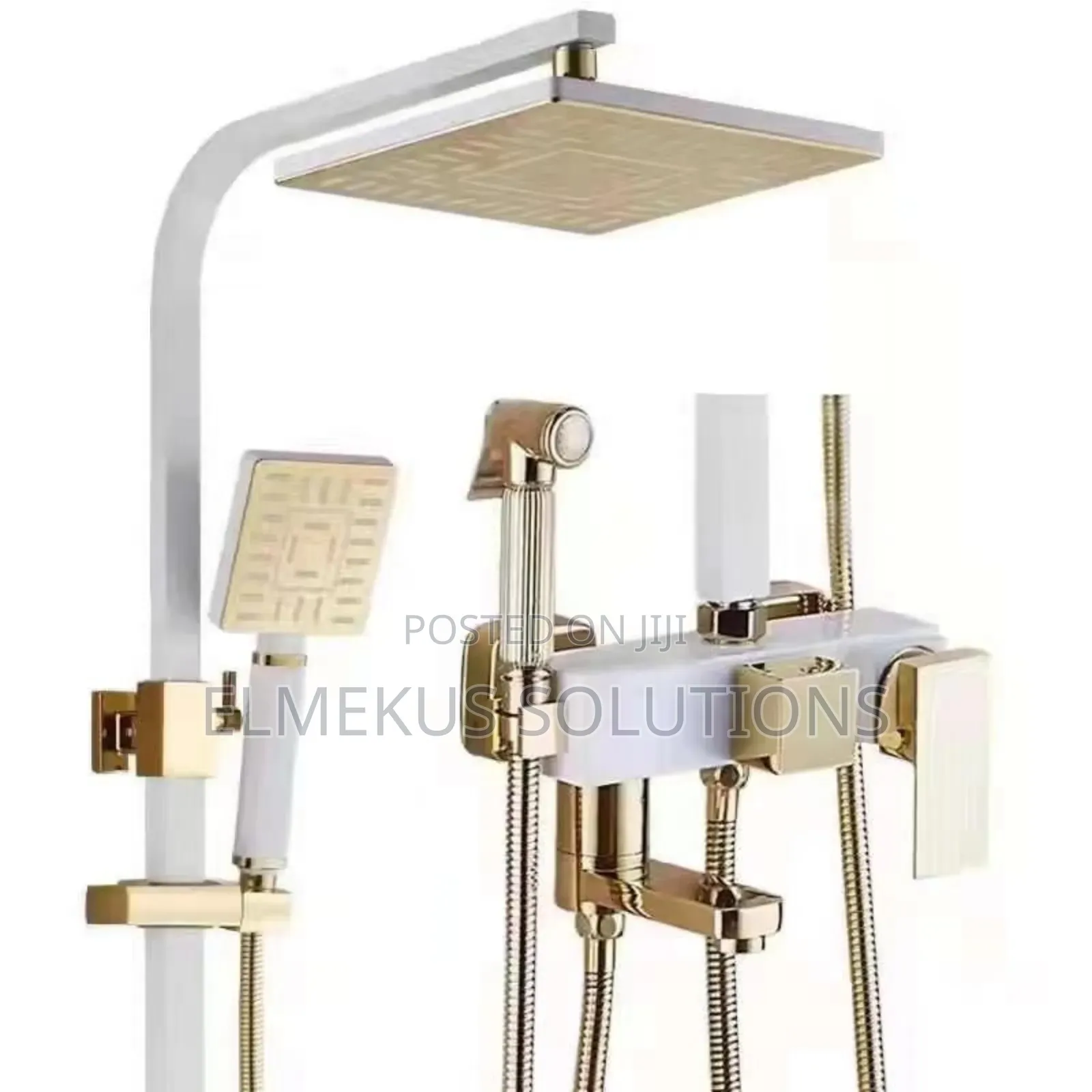 White and Gold High Grade Shower