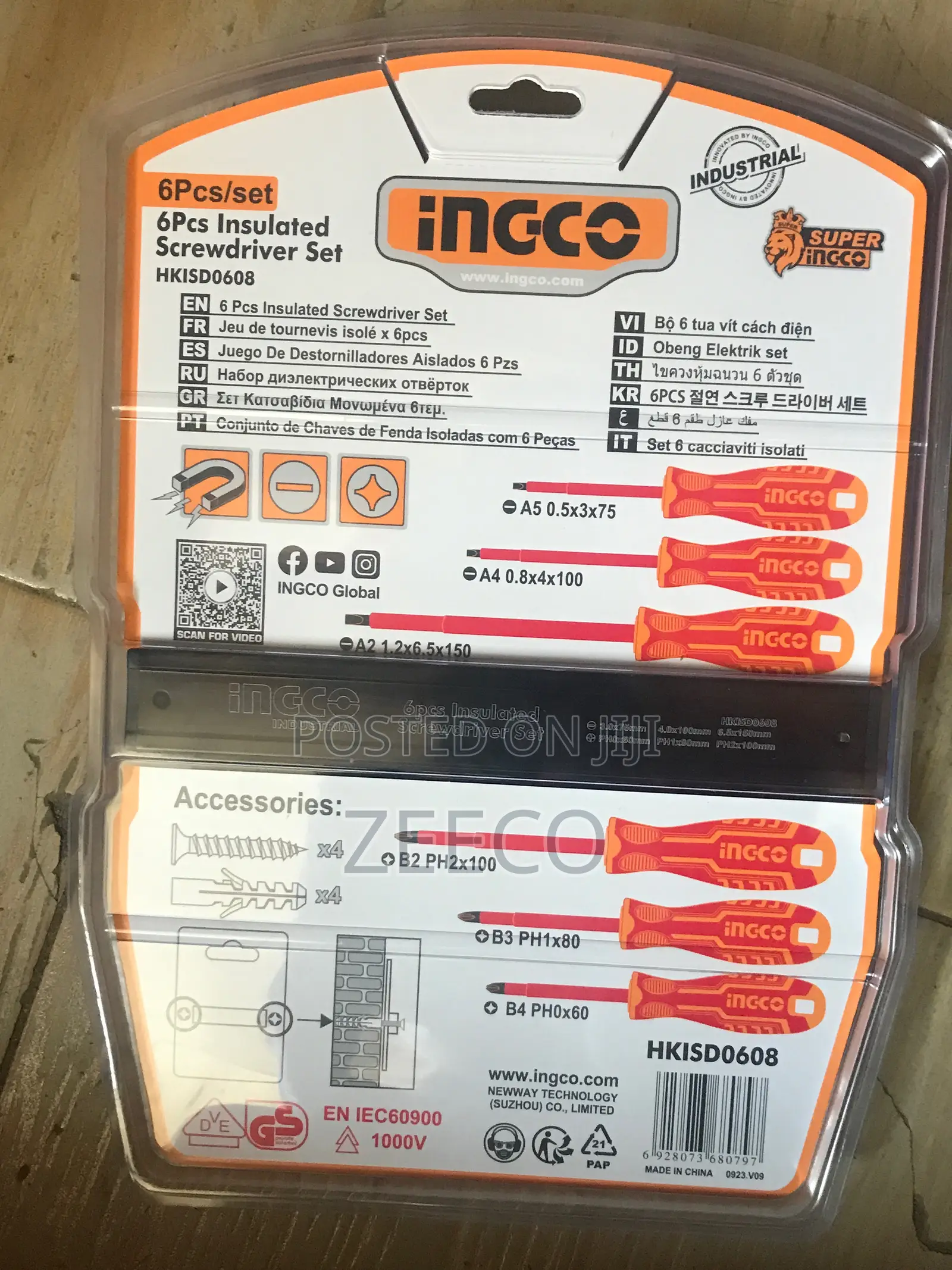 6pcs Insulated Screwdriver Set