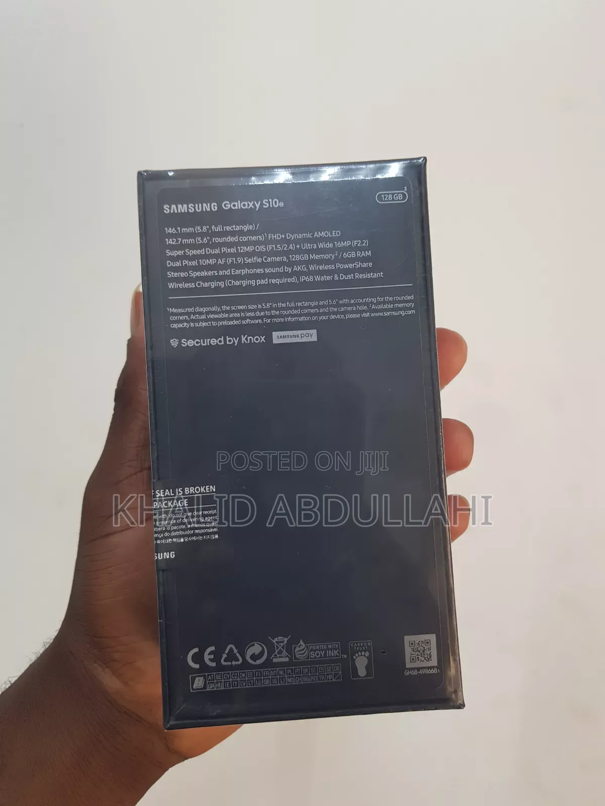 New Samsung Galaxy S10e 128 GB Black