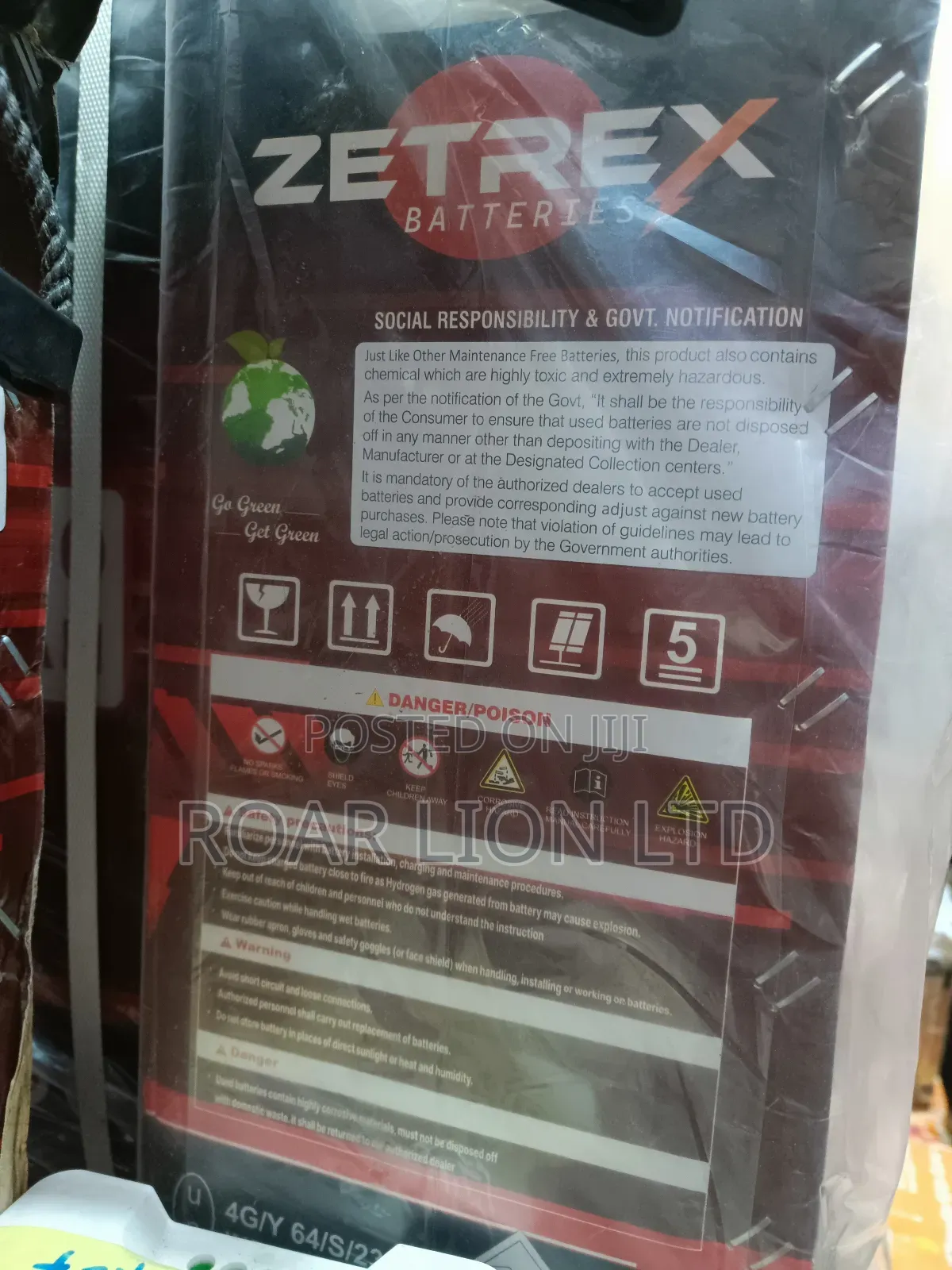 Zetrex 220 Tubular Battery