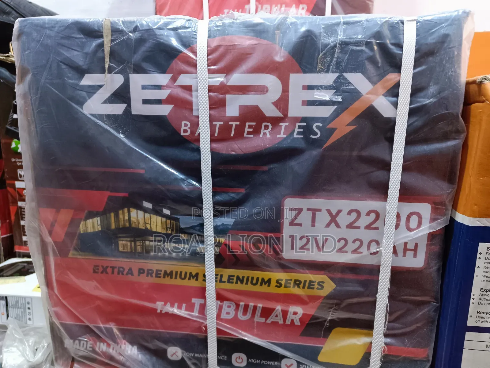 Zetrex 220 Tubular Battery