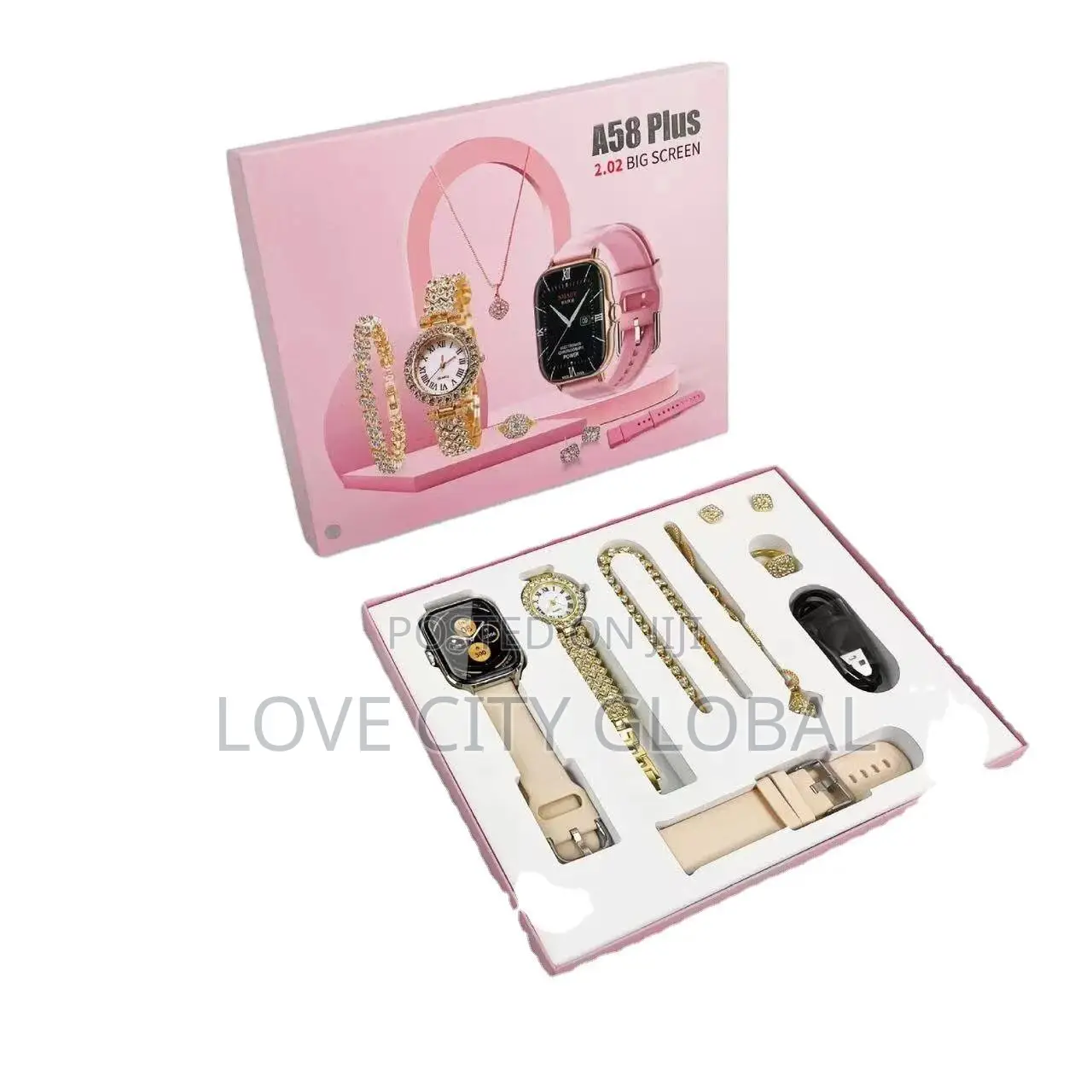 Latest Sports Smartwatch Combination for Women Suit A58 Plus