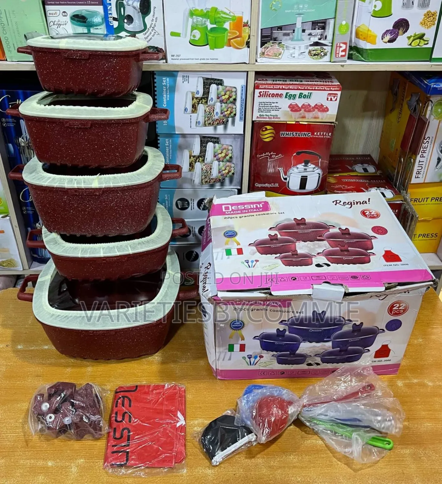 Dessinni 22 Peices Granite Coating Cookware/Pot Set