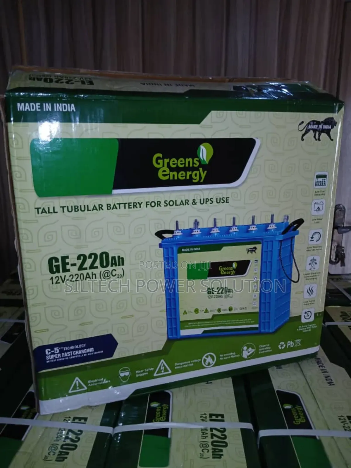 Green Energy Indian 220ah Tubular Battery