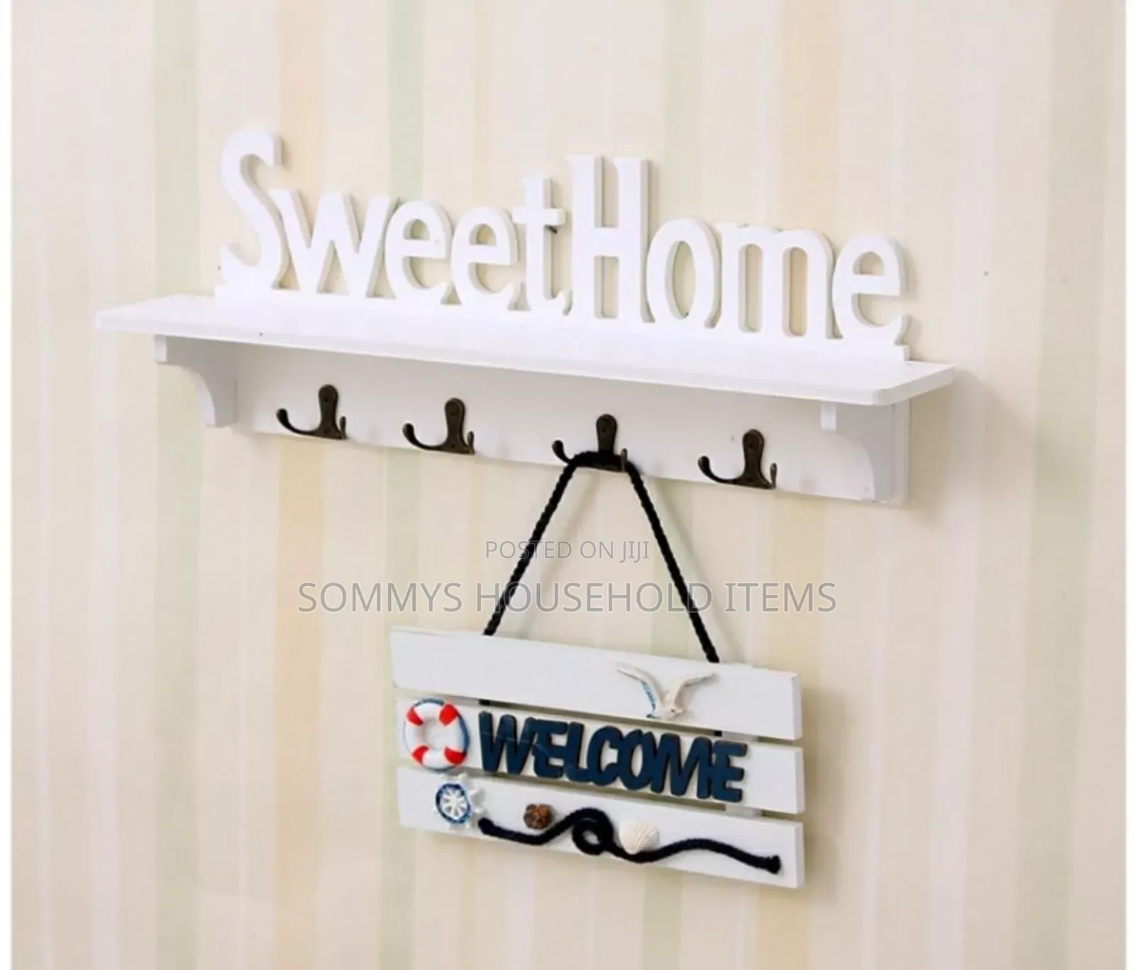 Sweet Home Design Hallway Wall Hanger With Top Shelf