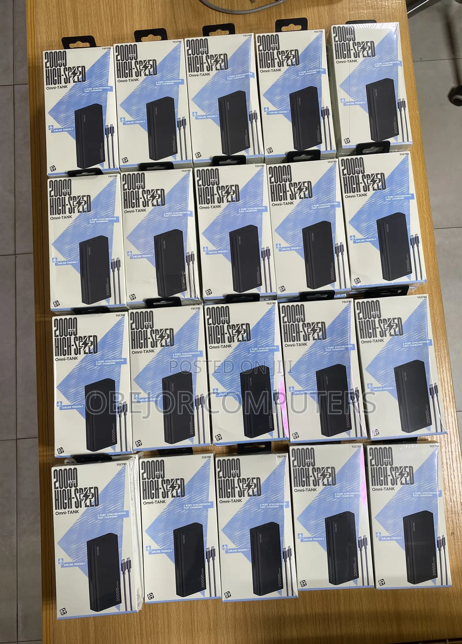 Tecno 20000mah High Speed Omni-Tank Powerbank Tp-Pb202