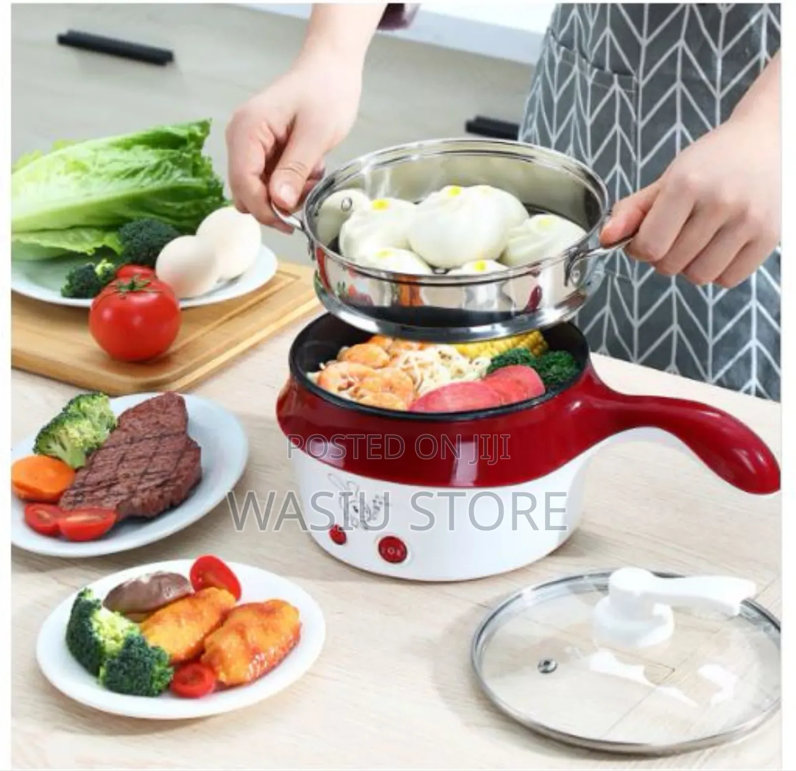 22cm Multi-Function Non Stick Frying Pan Electric Cooker