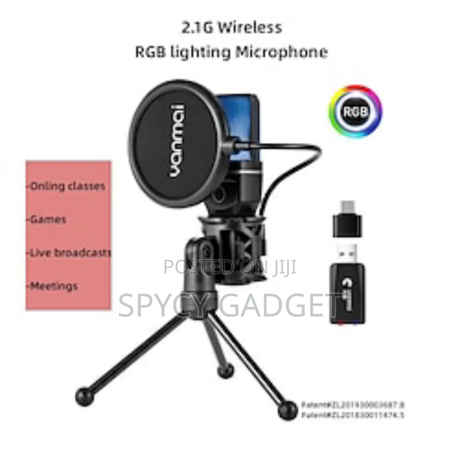 Yanmai SF-777W 2.4G Wireless Gaming Desktop Microphone