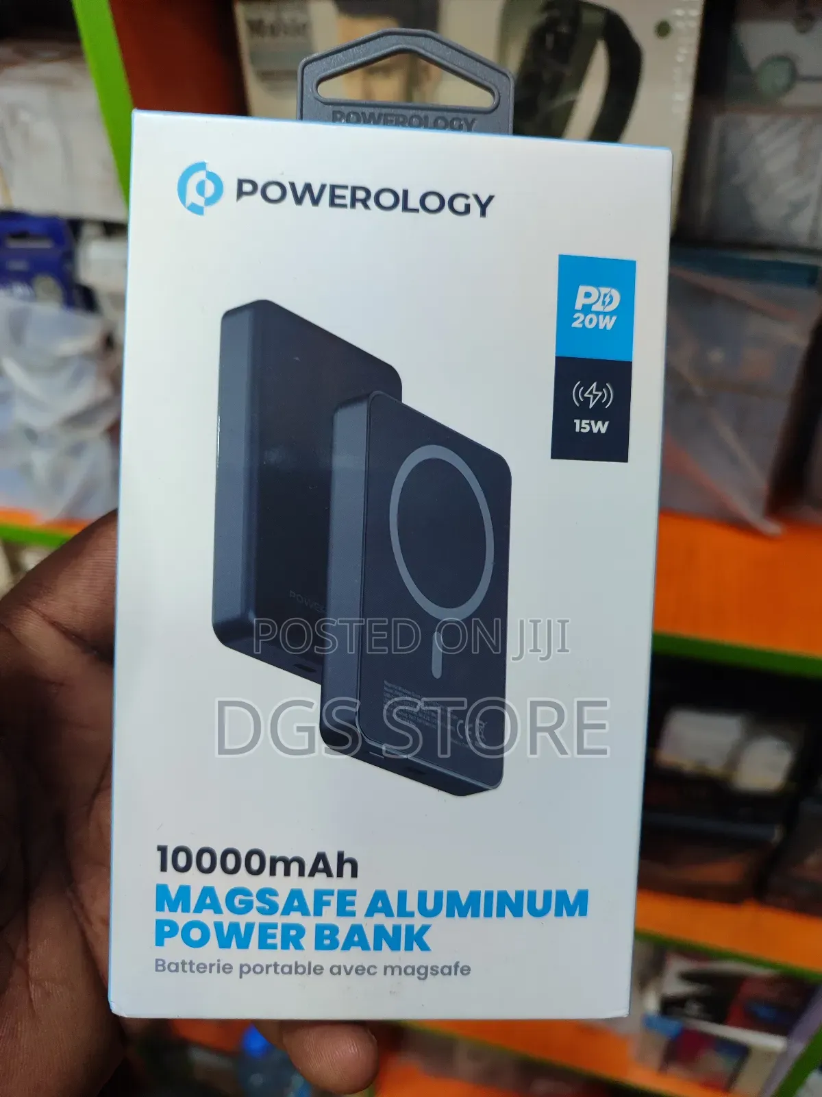 Powerology 10,000mah Magsafe Aluminum Power Bank PD 20w
