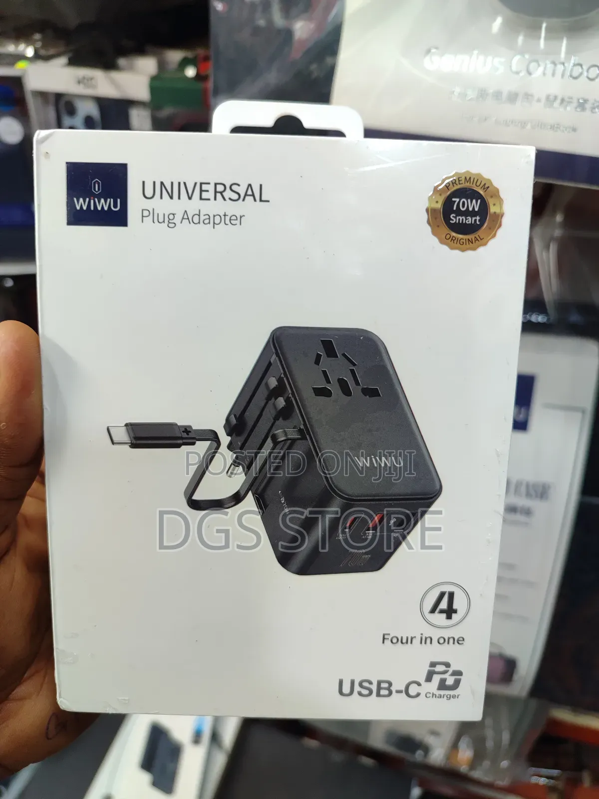Wiwu Universal Plug Adapter 70w 4in1