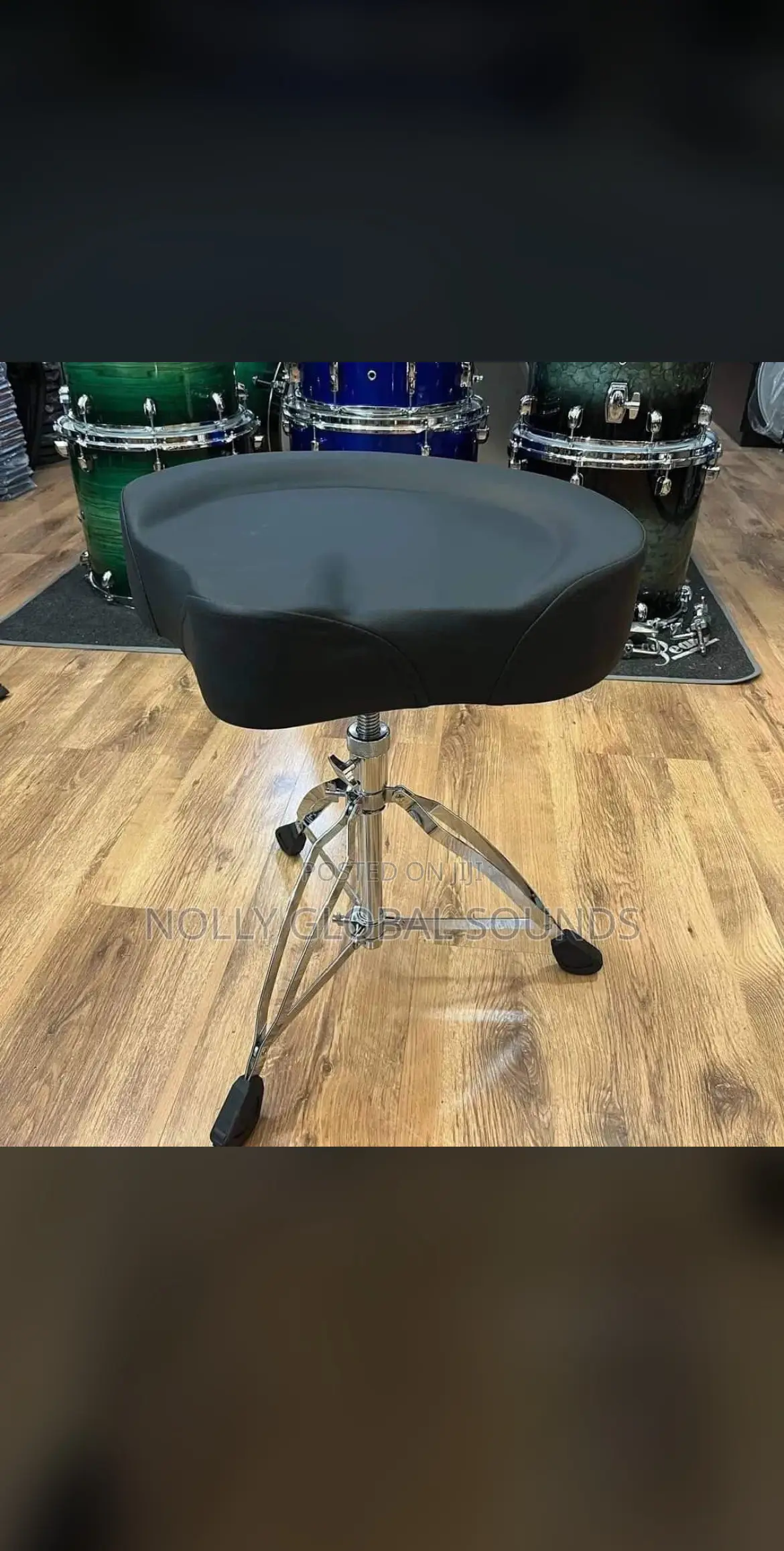 Professional Drum Seat for Drummers. Heavy Duty Drum Throne